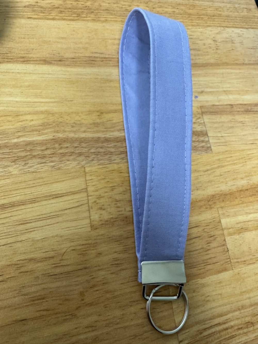 Lavender Fabric Wrist Key Ring Holder - Unbranded